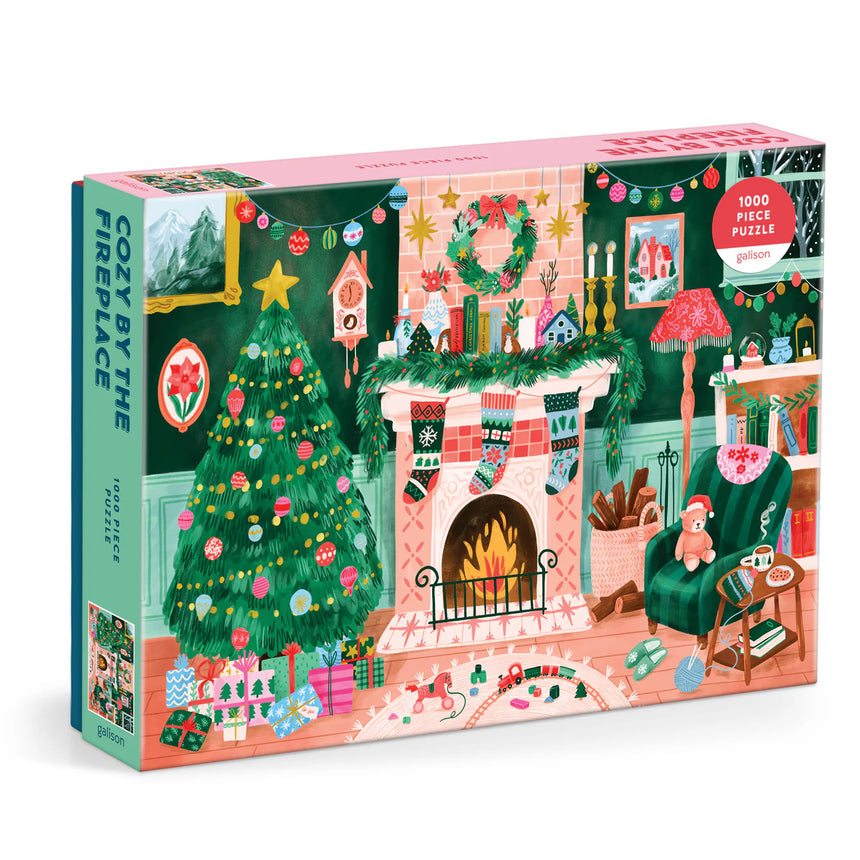 Galison - Cosy By The Fireplace jigsaw puzzle - 1000 pieces