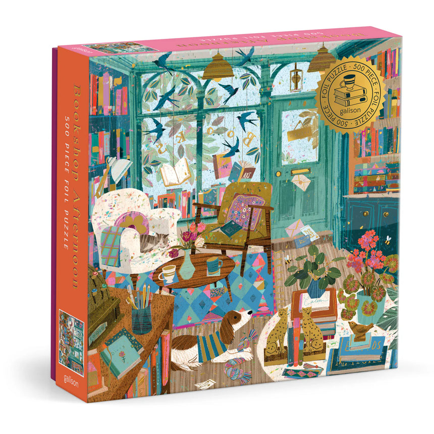 Galison - Bookshop Afternoon jigsaw puzzle - 500 pieces