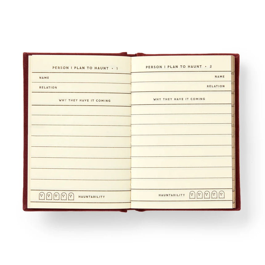 People I Plan To Haunt Tiny Diary | Scout & Co