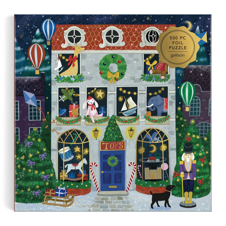 Galison - Twilight At The Toy Shop foil jigsaw puzzle - 500 pieces | Scout & Co