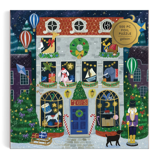 Galison - Twilight At The Toy Shop foil jigsaw puzzle - 500 pieces | Scout & Co