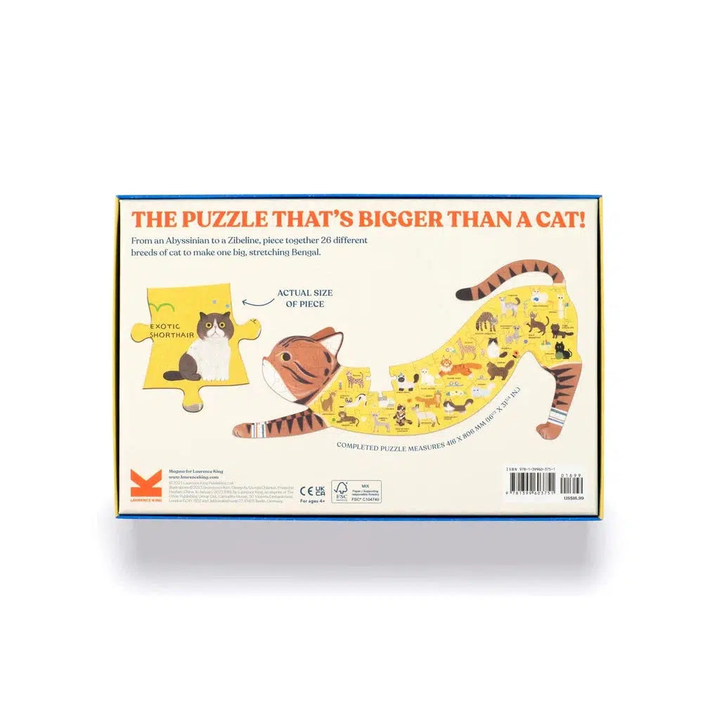 The A to Z of Cats: a jigsaw puzzle shaped like a cat - Seungyoun Kim | Scout & Co