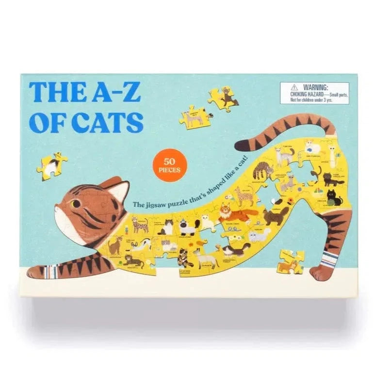 The A to Z of Cats: a jigsaw puzzle shaped like a cat - Seungyoun Kim | Scout & Co