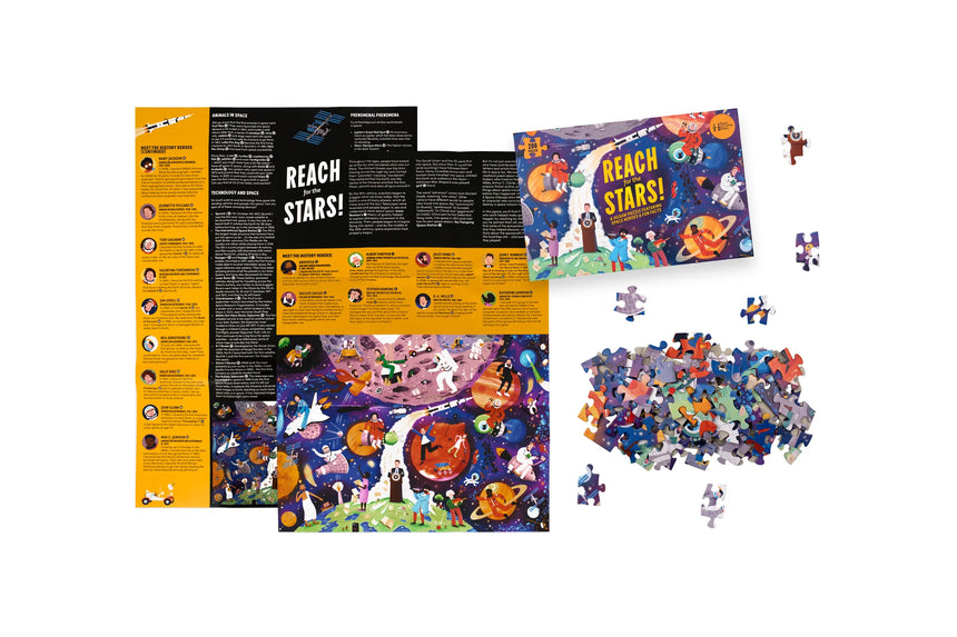 Reach For The Stars: history heroes space 200-piece jigsaw puzzle