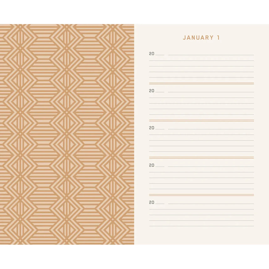 One Line A Day: Charcoal canvas 5-year memory book | Scout & Co