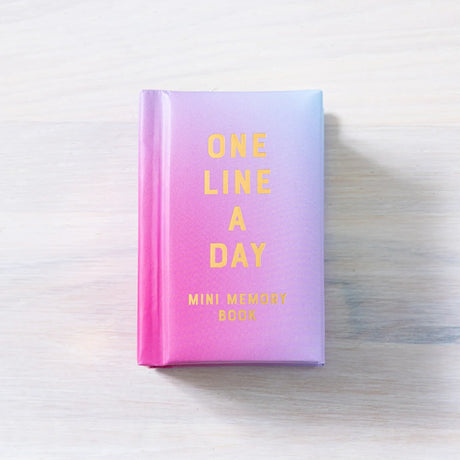 Mini One Line A Day: Radiant Glow canvas 1-year memory book | Scout & Co