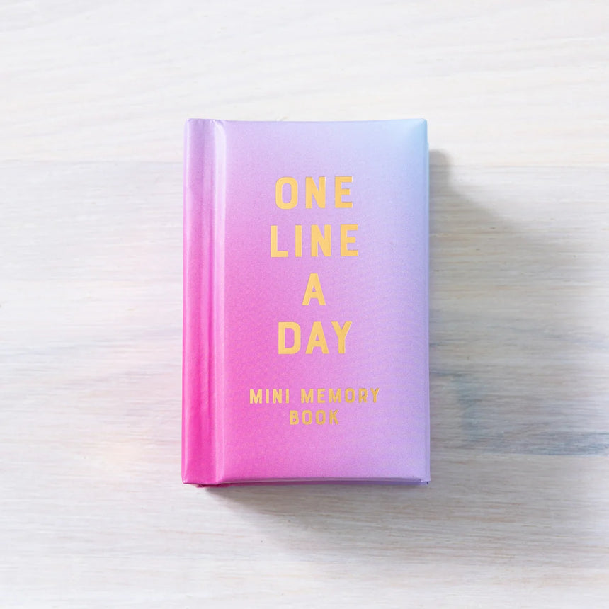 Mini One Line A Day: Radiant Glow canvas 1-year memory book | Scout & Co