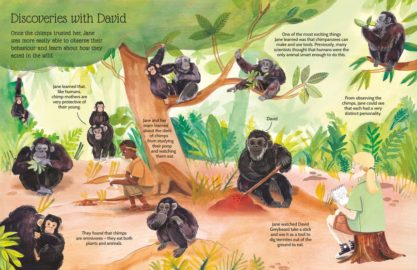 Sticker Life Stories: Jane Goodall - Evie Daye