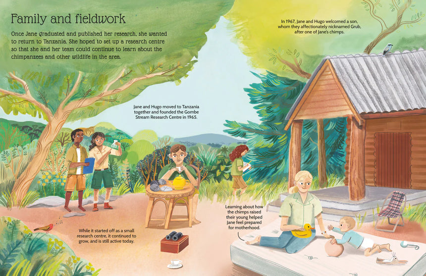 Sticker Life Stories: Jane Goodall - Evie Daye