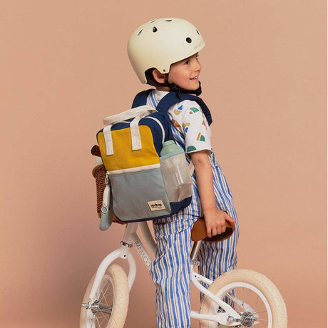Hindbag - Arthur Tricolour Backpack - Saffron | Scout & Co