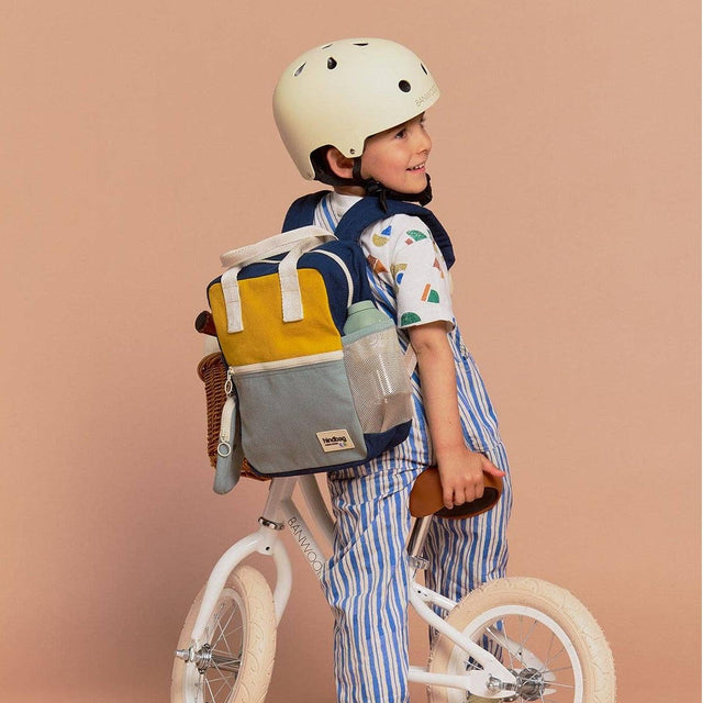 Hindbag - Arthur Tricolour Backpack - Saffron | Scout & Co