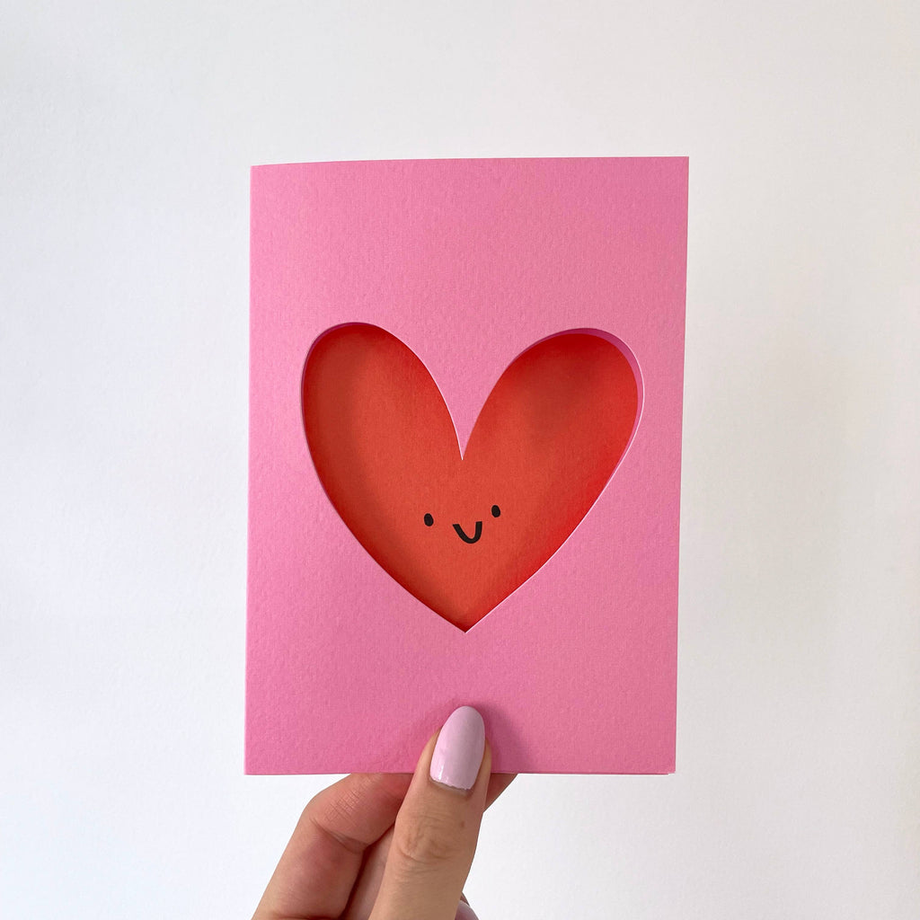 Rumble Cards - Love Heart die cut card | Scout & Co