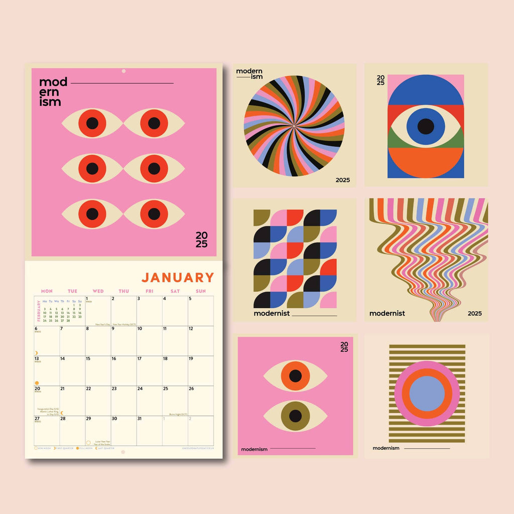 Good Tuesday - 2025 Calendar - Modernist Art | Scout & Co