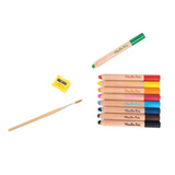 Moulin Roty - Les Schmouks 3-in-1 colouring pencils - set of 9 | Scout & Co