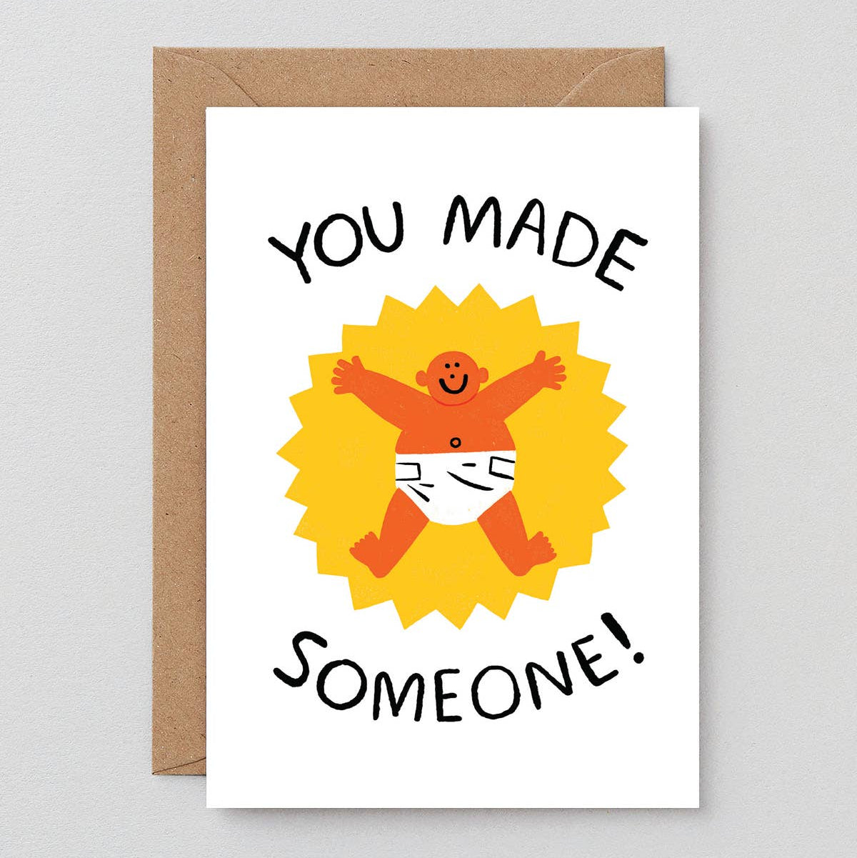 Wrap - 'You Made Someone' new baby card | Scout & Co