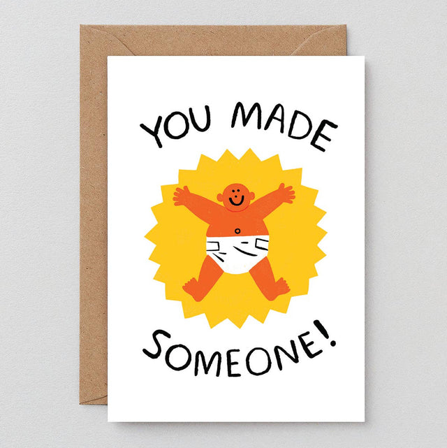 Wrap - 'You Made Someone' new baby card | Scout & Co