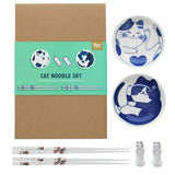 Rex - Chopsticks, rests + dipping bowls set - Cat | Scout & Co