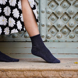 Klue - Glitter Lurex socks - Blue | Scout & Co