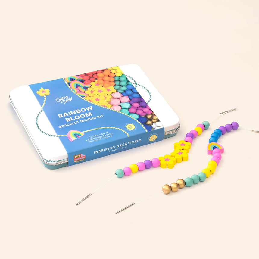 Cotton Twist - Rainbow Bloom Bracelet Making Kit | Scout & Co