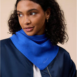 TBCo - Merino Wool Triangle Scarf in Cobalt Blue | Scout & Co
