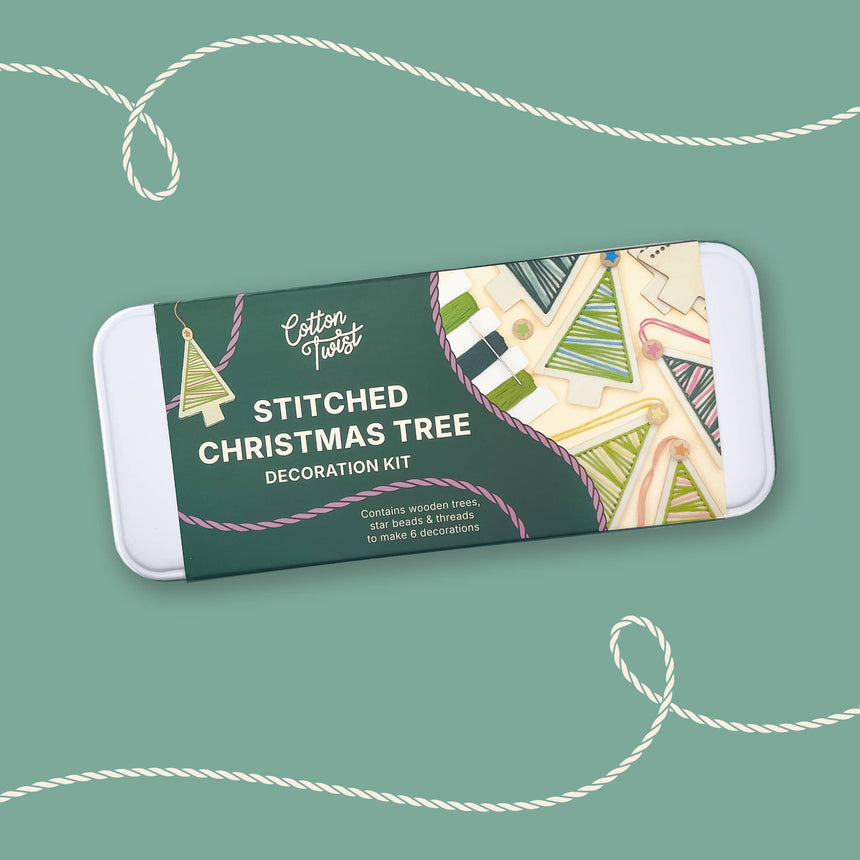 Cotton Twist - Stitched Christmas Tree decorations kit | Scout & Co