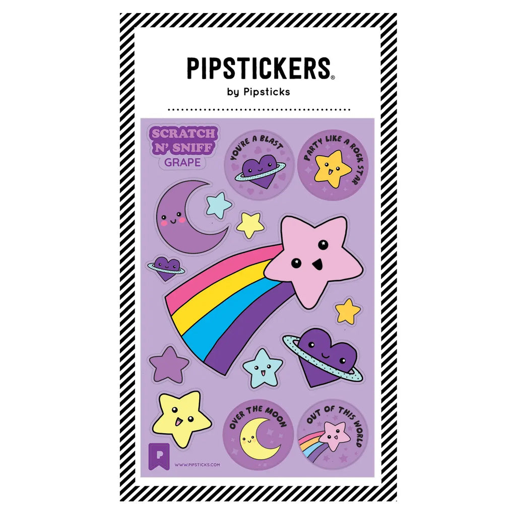 Pipsticks - Over The Moon scratch 'n sniff sticker sheet | Scout & Co