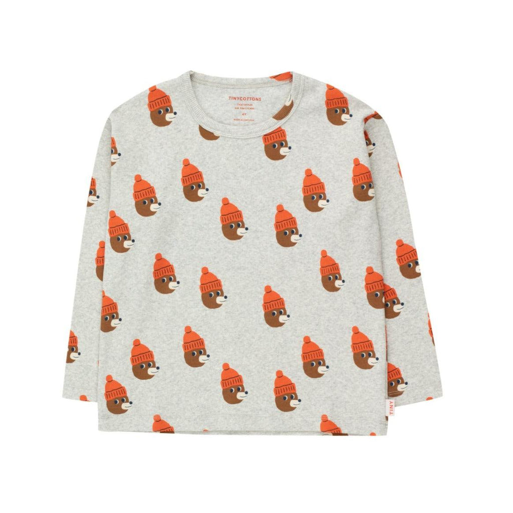 Tiny Cottons - Bears tee - light grey | Scout & Co