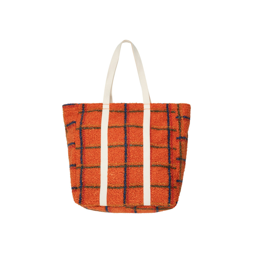 Tiny Cottons - Check sherpa tote bag | Scout & Co