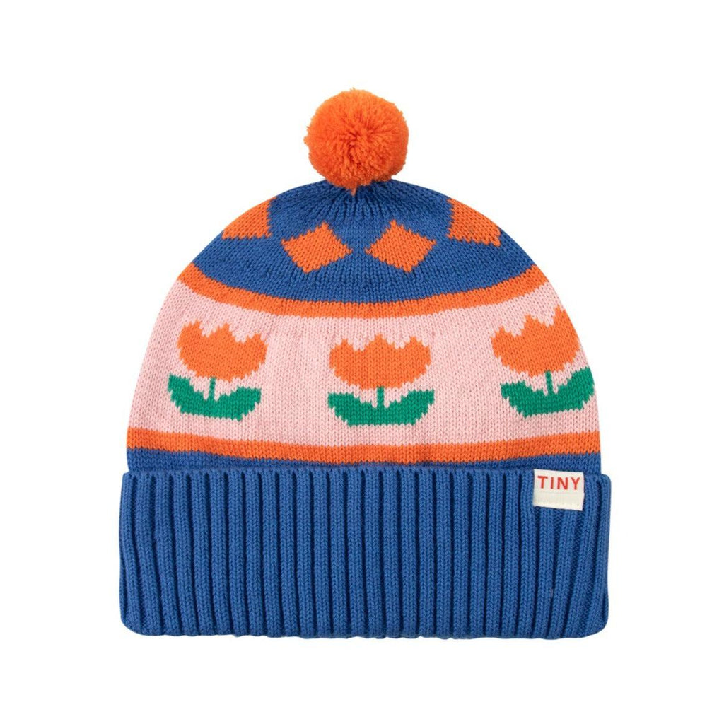 Tiny Cottons - Flowers beanie hat - blue | Scout & Co