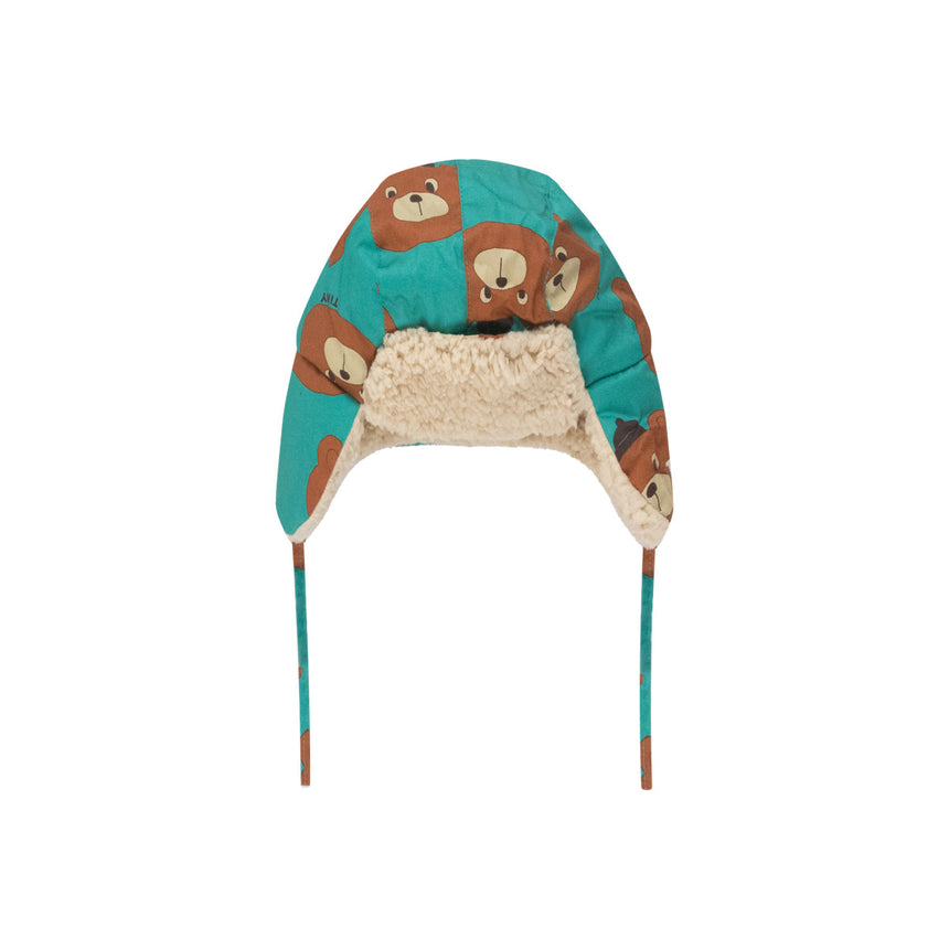 Tiny Cottons - Bears chapka hat - emerald | Scout & Co