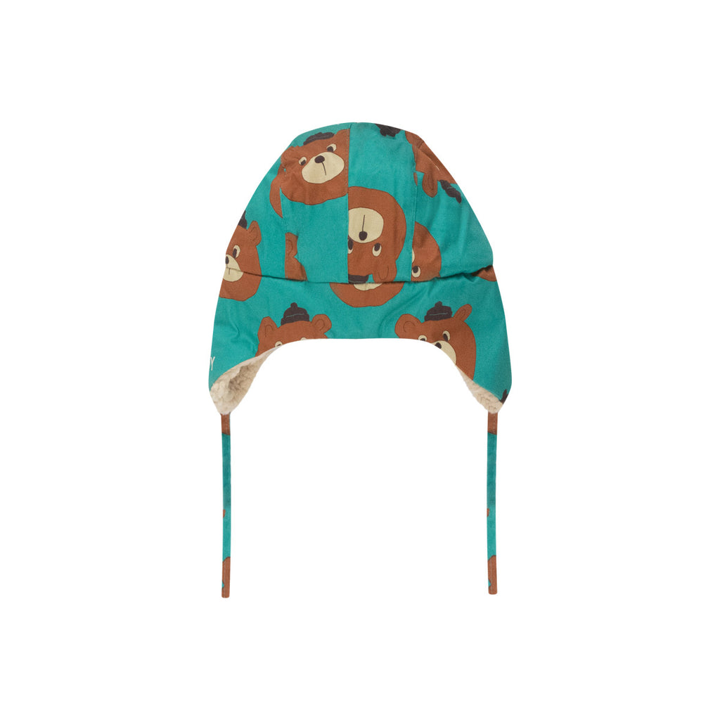 Tiny Cottons - Bears chapka hat - emerald | Scout & Co