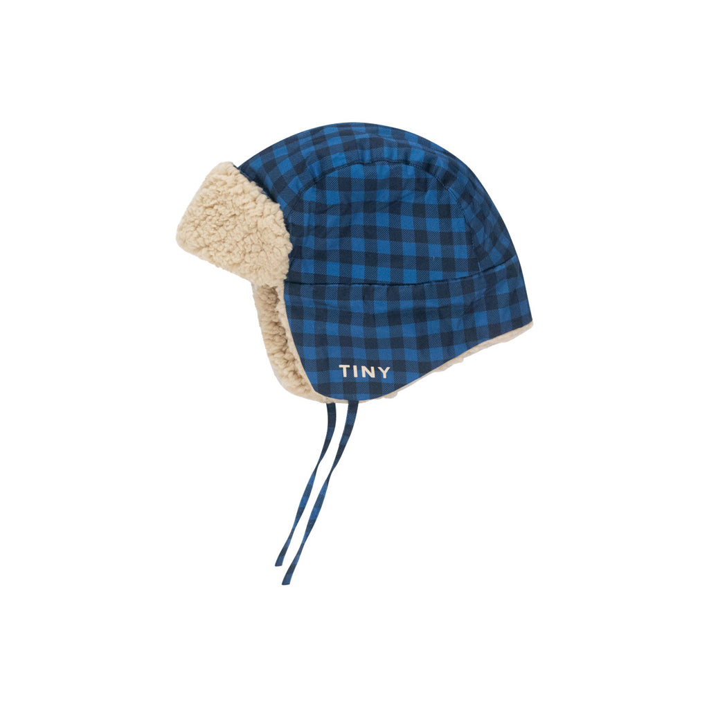 Tiny Cottons - Vichy chapka hat - blue / navy | Scout & Co