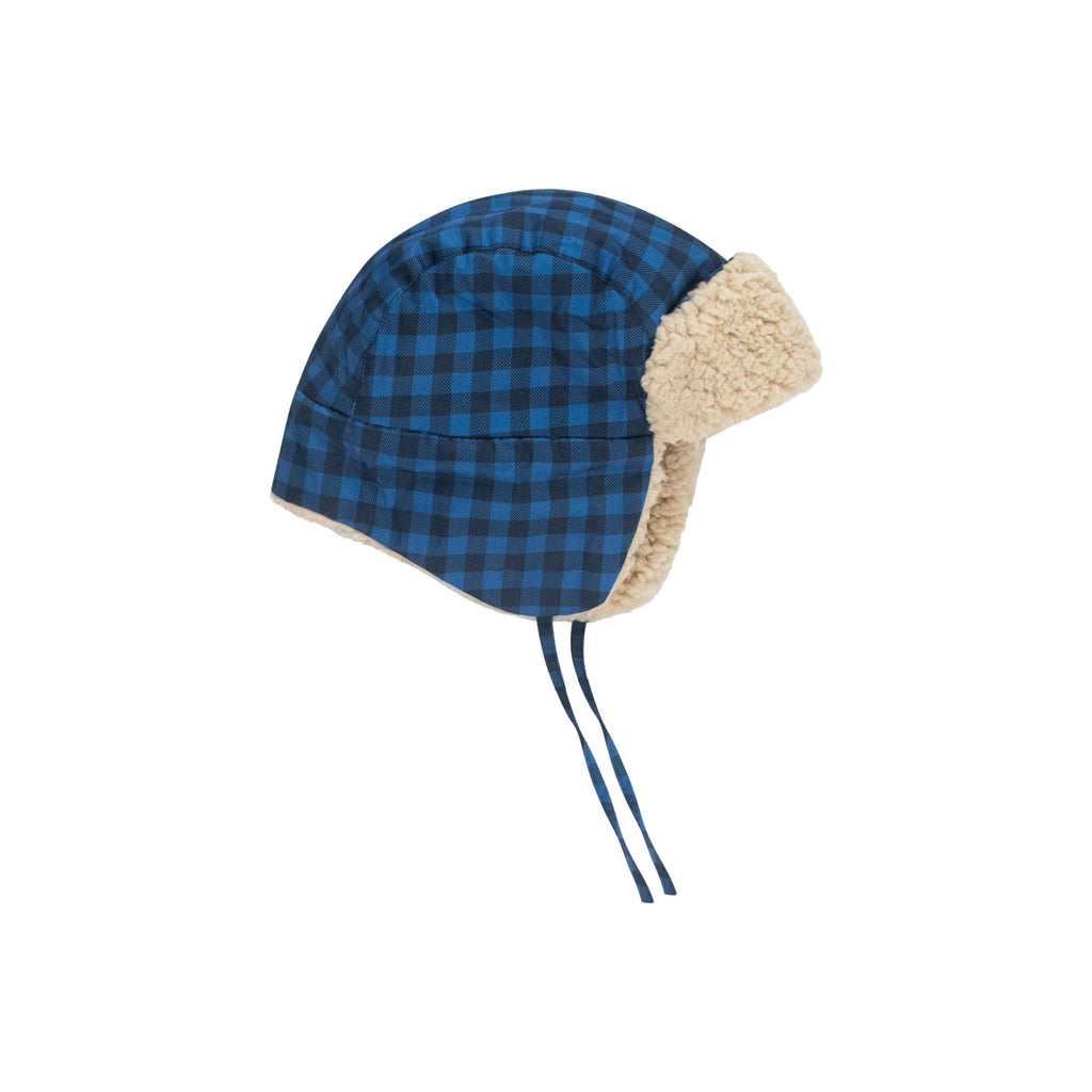 Tiny Cottons - Vichy chapka hat - blue / navy | Scout & Co