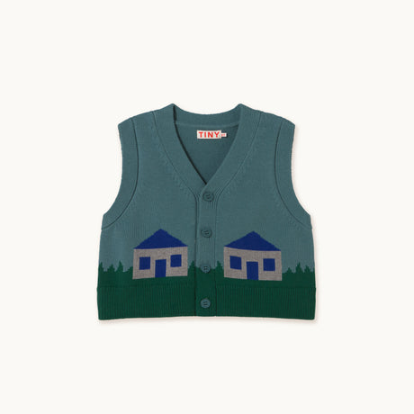 Tiny Cottons - Houses knit vest | Scout & Co