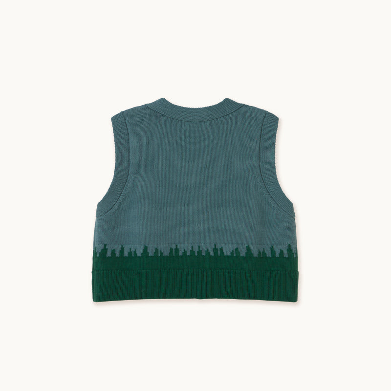 Tiny Cottons - Houses knit vest | Scout & Co