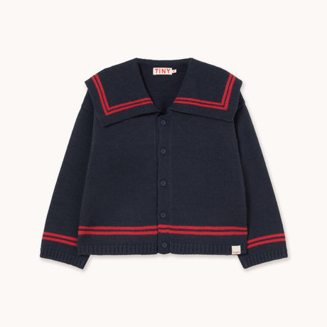 Tiny Cottons - Stripes Tiny cardigan - navy | Scout & Co
