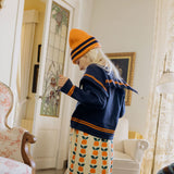 Tiny Cottons - Stripes Tiny cardigan - navy | Scout & Co