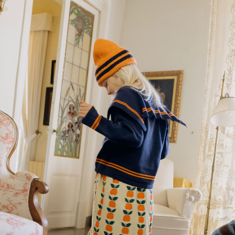 Tiny Cottons - Stripes Tiny cardigan - navy | Scout & Co