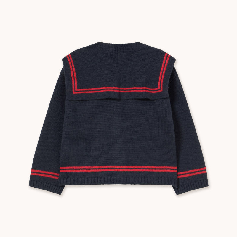 Tiny Cottons - Stripes Tiny cardigan - navy | Scout & Co