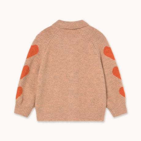 Tiny Cottons - Hearts cardigan - Wild Rose | Scout & Co