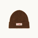 Tiny Cottons - Solid beanie hat - dark brown | Scout & Co