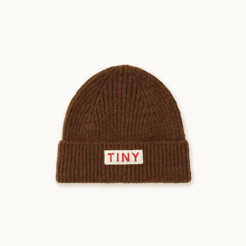 Tiny Cottons - Solid beanie hat - dark brown | Scout & Co