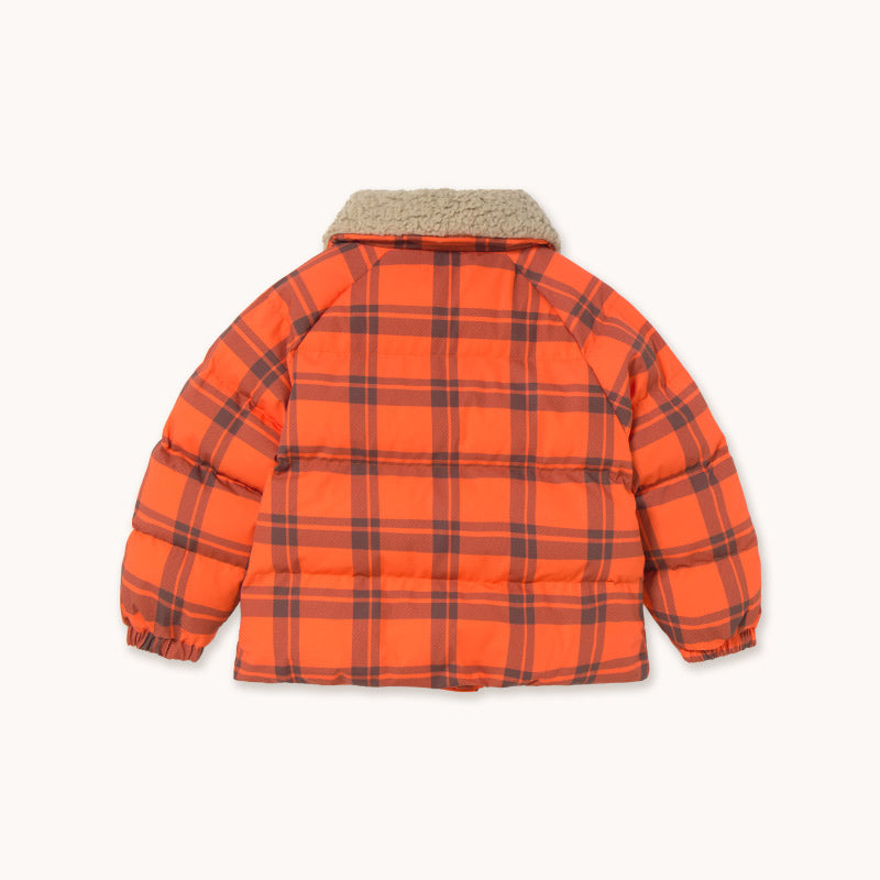 Tiny Cottons - Check padded jacket - summer red | Scout & Co