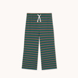 Tiny Cottons - Duo Stripes rib pants - dark green | Scout & Co
