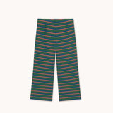 Tiny Cottons - Duo Stripes rib pants - dark green | Scout & Co