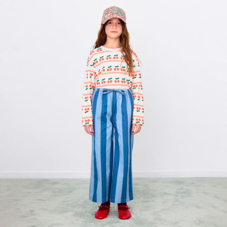 Tiny Cottons - Cherry rib tee - light cream heather | Scout & Co