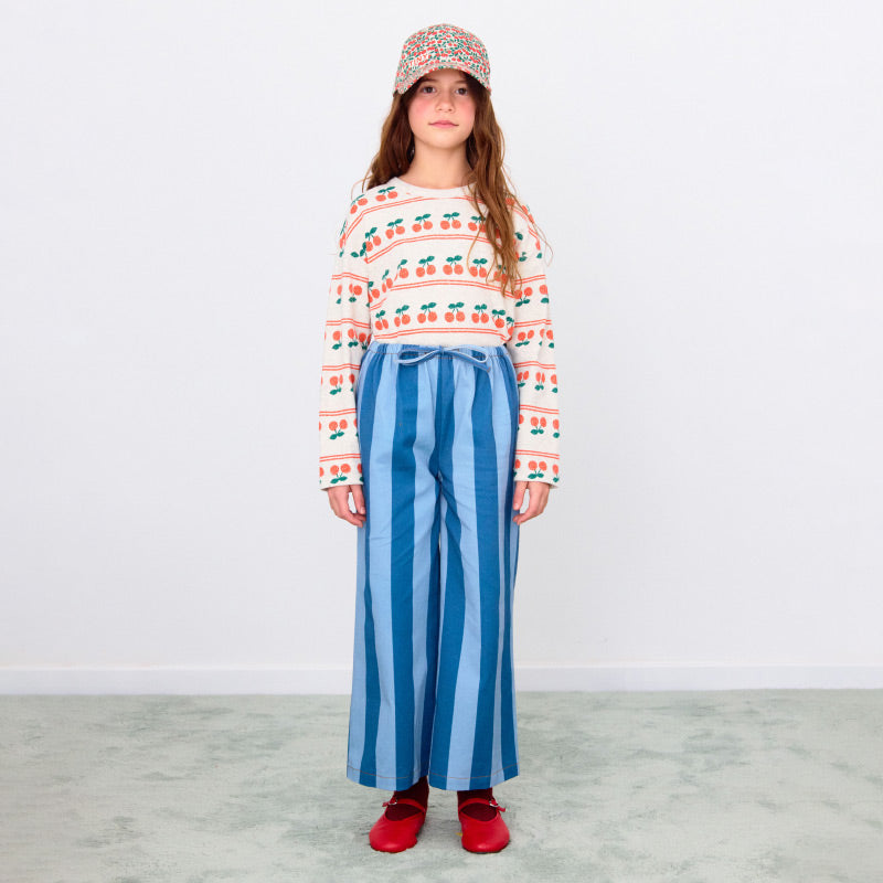 Tiny Cottons - Cherry rib tee - light cream heather | Scout & Co