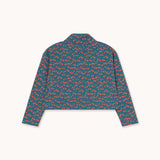 Tiny Cottons - Mini Apples rib mockneck top - light navy | Scout & Co
