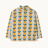 Tiny Cottons - Apples rib mockneck top - light cream heather | Scout & Co