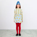 Tiny Cottons - Apples rib mockneck top - light cream heather | Scout & Co